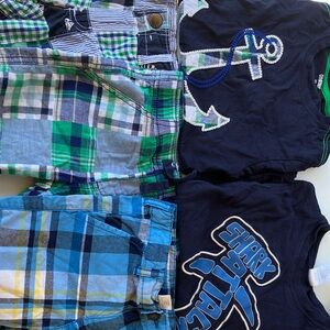 Size 5 Gymboree shorts and shirts